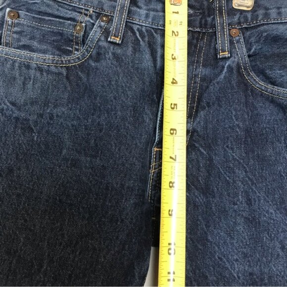 Levi’s 511 Red Tab Jeans Straight Leg Dark Wash Denim Zipper Fly Pockets 31 32L - Picture 12 of 14